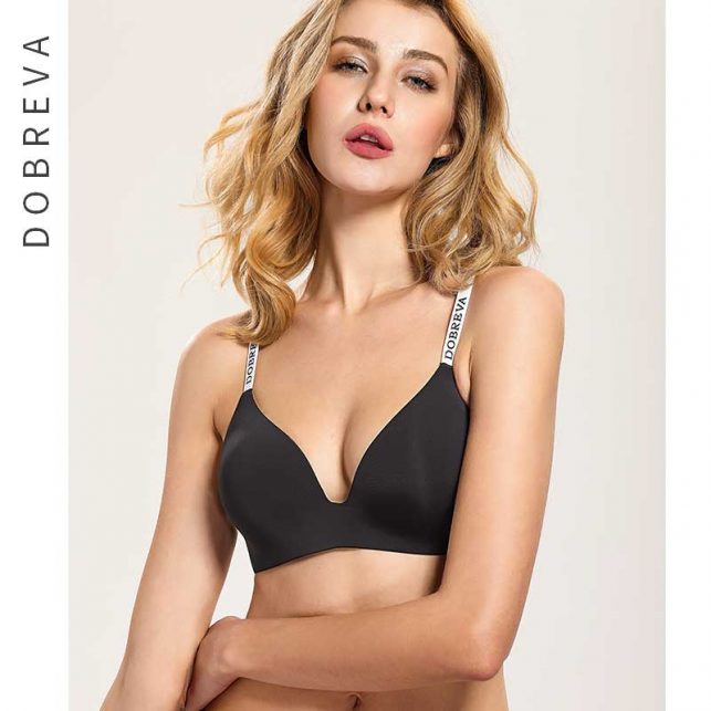 DOBREVA Push Up Lingerie Seamless Bra Bralette Wire Free Brassiere Female Underwear Intimates For Women