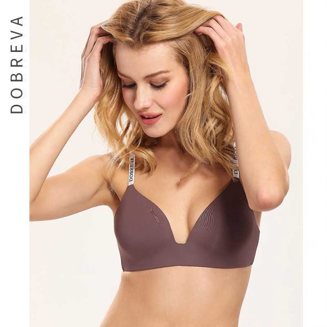 DOBREVA Push Up Lingerie Seamless Bra Bralette Wire Free Brassiere Female Underwear Intimates For Women