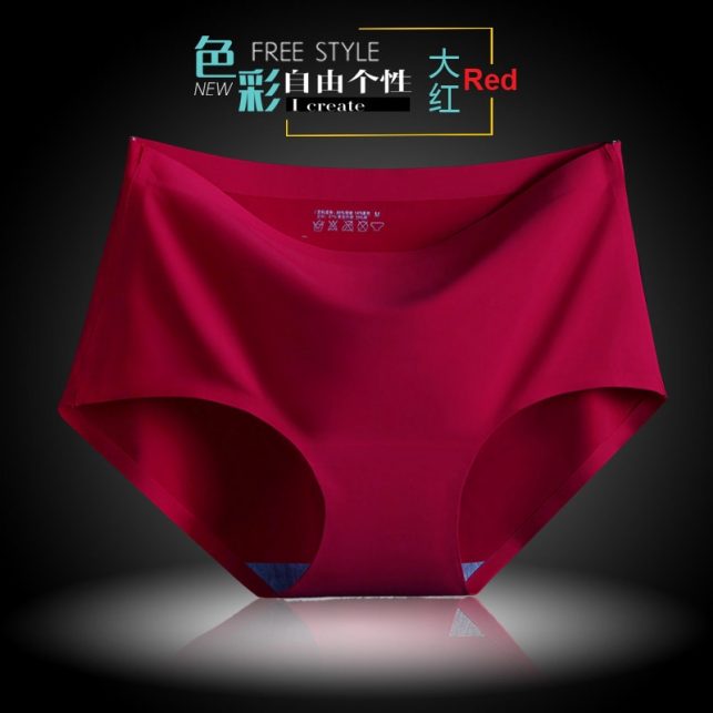 New Women's Panties ice briefs silk Cool and refreshing seamless underwear triangle big yards of female briefs M L XL 2XL 3XL