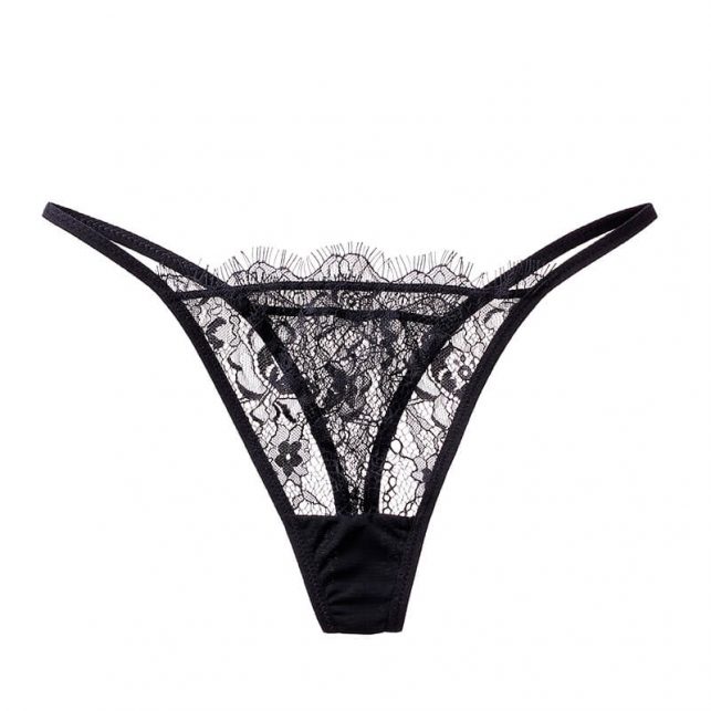 Sexy Thong Lady Push Up Bra Set Lace Hollow Out Bralette Underwear Panty Set Intimates Black Women Bra Brief Set Lingerie Set