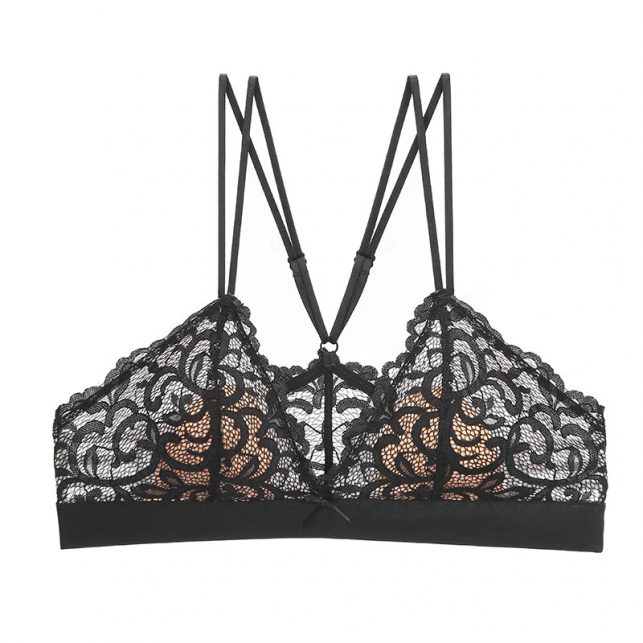 LILYMODA New Arrivals Lace Underwear Sexy High Quality Wire Free Bralette Triangle Cup Bra Brassiere For Women Lingerie Sets